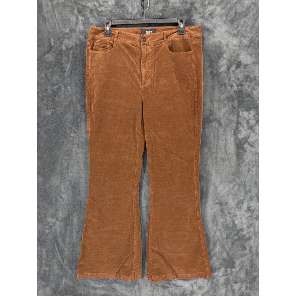 Paige Corduroy Flare Jeans Dark Argan Brown High Rise 6725H84-8679 Womens 31‎